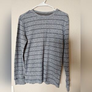 Banana Republic Shirts, Men’s Sz Small Thermal Blue w/ Stripes Long Sleeve